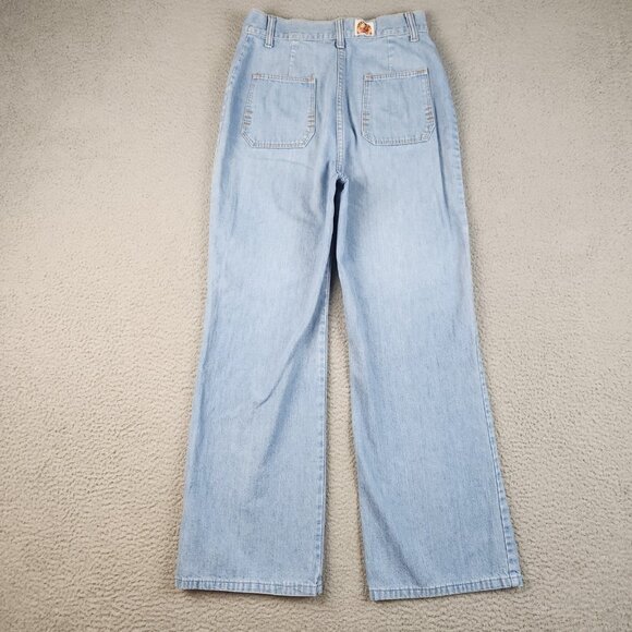 Vintage Fancy Props by Wilkins Bell Bottom Jeans Womens 26x27 Wide Leg 70s Flare - Picture 2 of 11